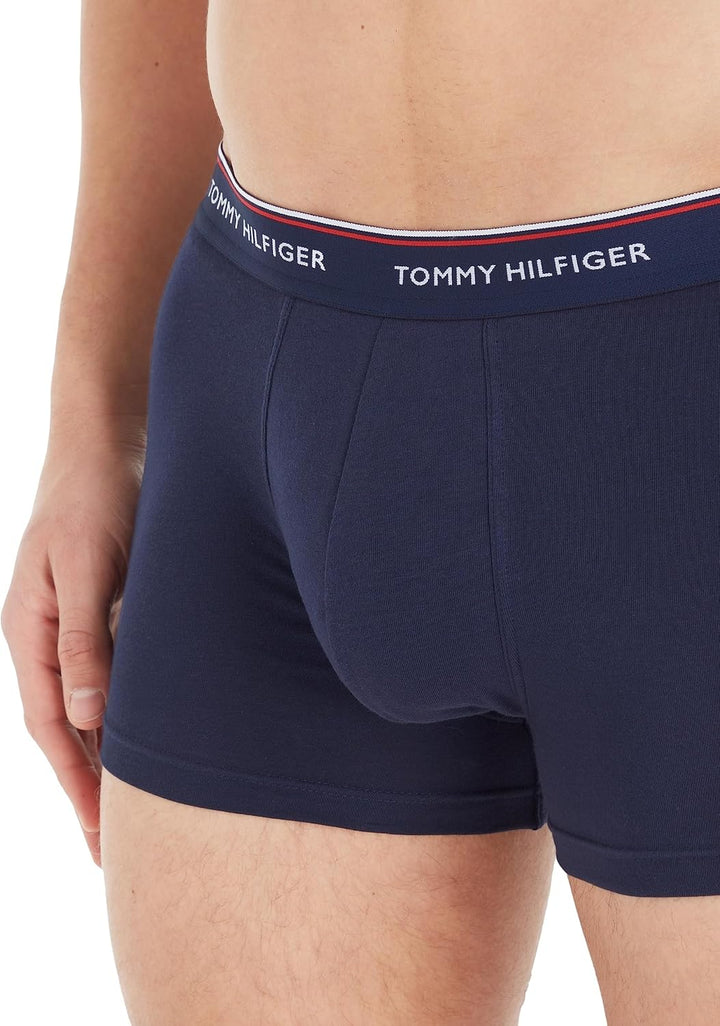 Tommy Hilfiger Herren 3er Pack Boxershorts Trunks Unterwäsche S Rot, S Rot