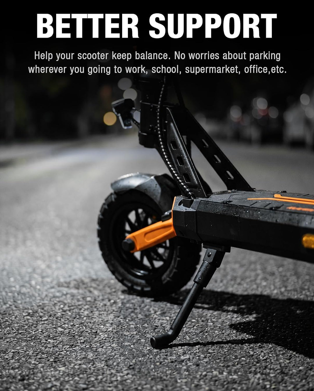 Seitenfussstütze passend für Kukirin G2 Pro E-Scooter, Parkständer aus Aluminiumlegierung, Original