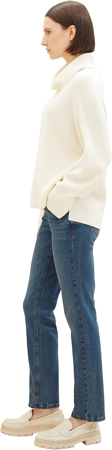 TOM TAILOR Damen Alexa Straight Jeans 29W / 32L 10281 - Mid Stone Wash Denim, 29W / 32L 10281 - Mid