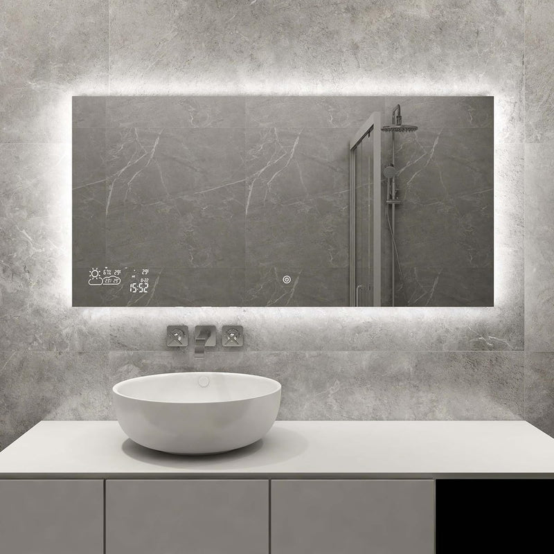 Heidenfeld Spiegel Infrarotheizung HF-HS200 mit Touchpanel | 𝟭𝟬 𝐉𝐀𝐇𝐑𝐄 𝐆𝐀𝐑𝐀𝐍𝐓𝐈𝐄 - 350 Watt - 100 x 60