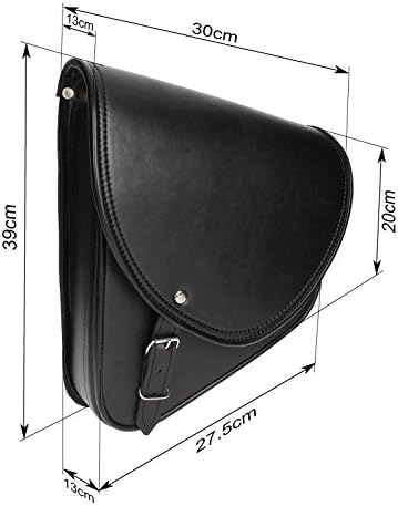 BS-Motoparts Satteltasche für Kawasaki Vulcan S Indiana Schwarz Links