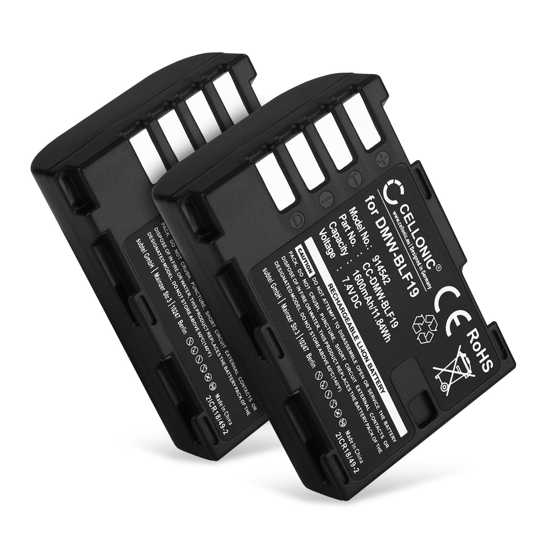 CELLONIC 2X Kamera Ersatzakku BP-61 für Sigma SD Quattro, SD Quattro H, Ersatz Akku 1600mAh BP-61 Ka