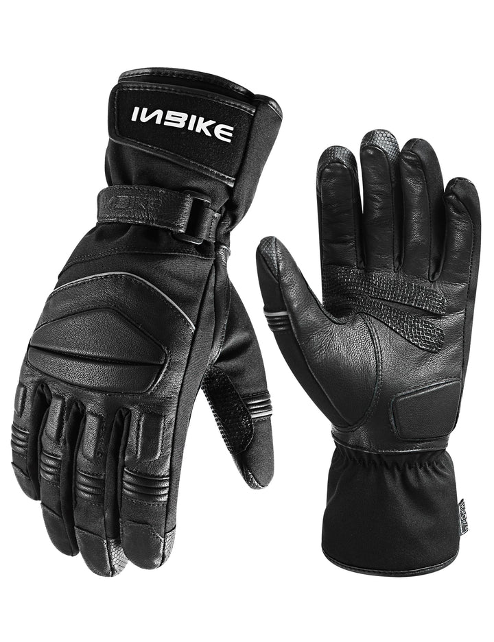 INBIKE Winterhandschuhe Zigenleder Arbeishandschuhe Wasserdicht und Thermo mit 3M Thinsulate für Arb