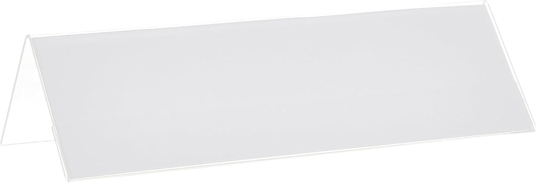 Durable Tischnamensschild L-Aufsteller (aus Acryl, 61 x 210 mm) 10 Stück, transparent, 803119, 61 x