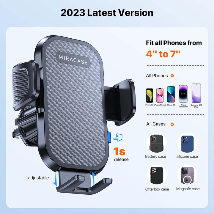 Miracase Handyhalterung Auto Handyhalter fürs Auto Lüftung Universale KFZ Smartphone Halter für iPho
