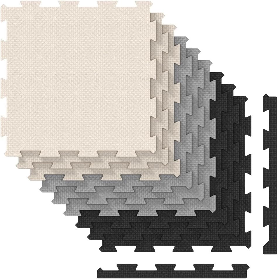 TULANO Gioco 15 | Puzzlematte Krabbeldecke Schaumstoff Spielmatte Schaumstoffmatte Krabbelmatte für