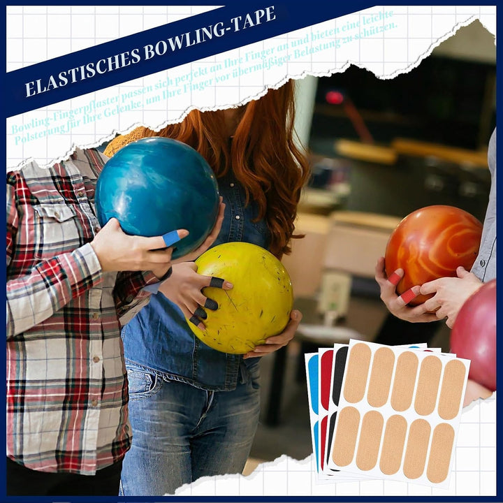 Haohai Bowling-Daumenband, vorgeschnitten, elastisches Bowlingband, Bowling-Schutzband, Bowlingball-