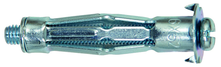 fischer HM 4 x 60 S - Hohlraum-Metalldübel mit Schraube zum Befestigen von Bildern, Gardinenschienen