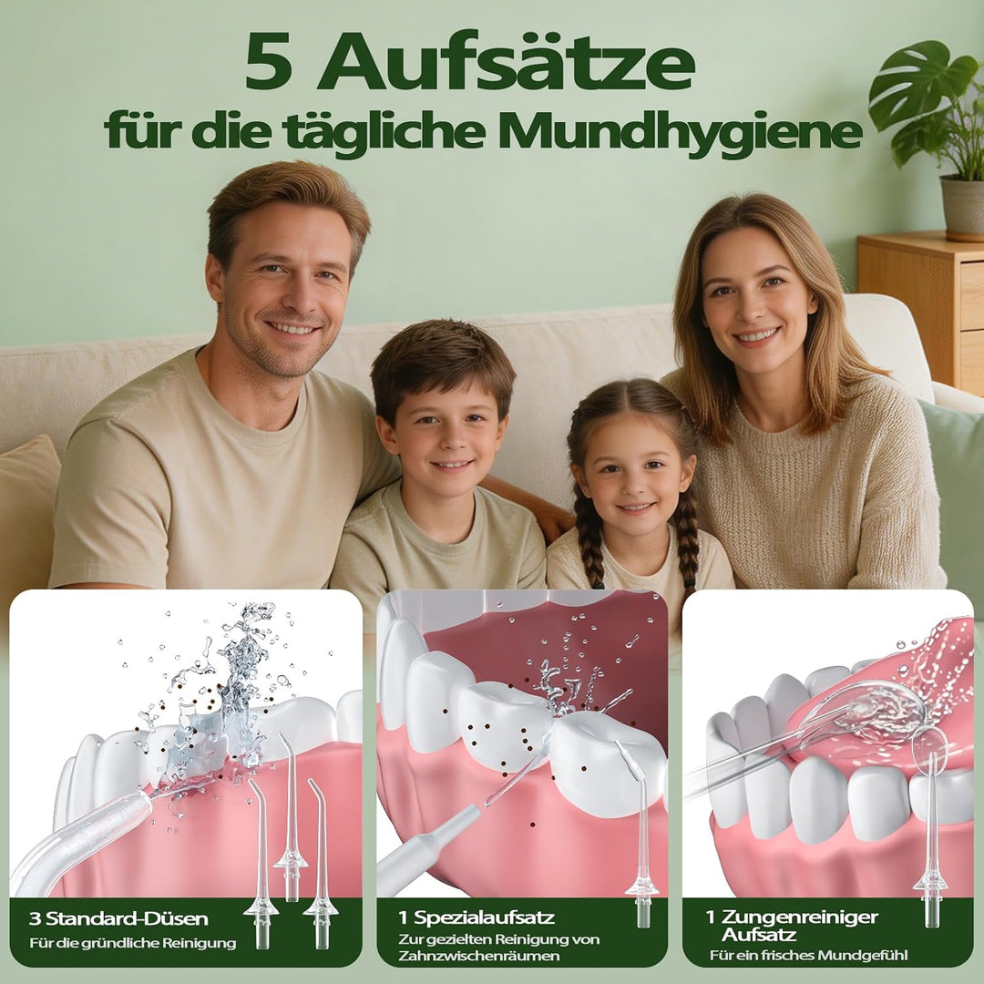 OasiSmile Kabellose Elektrische Munddusche, 350ml Tank, Zuhause &amp; Reisen | Munddusche Testsieger 202