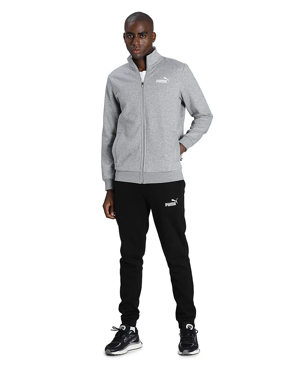 PUMA Herren Clean Sweat Suit Tr Trainingsanzug S Mittelgraues Heather, S Mittelgraues Heather