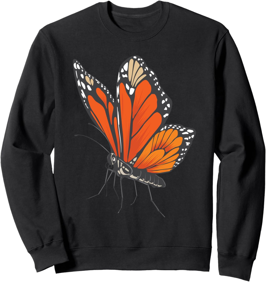 Schmetterling Bild Zeichnung Design Monarchfalter Sweatshirt