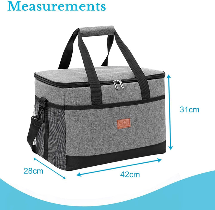 Intirilife tragbare Kühltasche - Zum Transportieren von warmen oder kalten Getränken und Lebensmitte