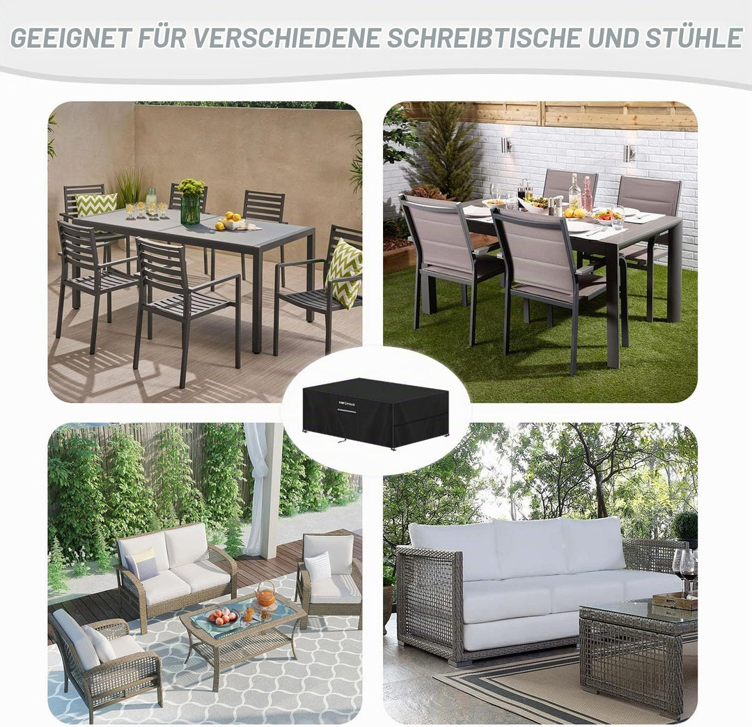 Abdeckung für Gartenmöbel Wasserdicht Schutzhülle Gartenmöbel | Abdeckplane für Gartentische Terrass