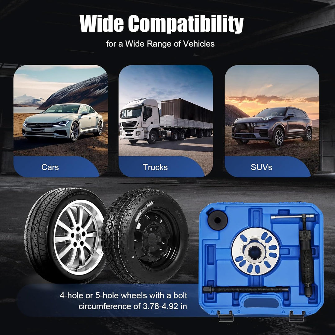 MINRS 10T Hydraulischer Radlager Abzieher Werkzeug Satz, Ausdrücker Satz für Antriebswellen KFZ Radn