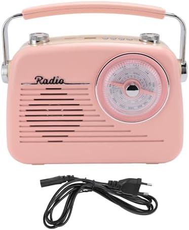 Tragbares Retro-Radio, AM-FM-Radio mit Bluetooth, Kurzwellenradio, Batteriebetrieben oder mit Wechse