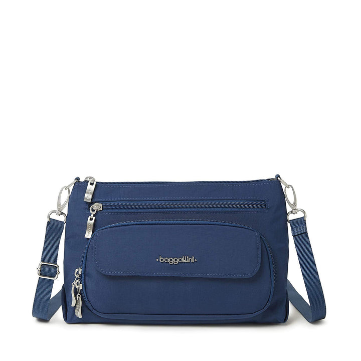 Baggallini Damen Umhängetasche Original RFID Everyday Crossbody Bag Pazifik, Pazifik