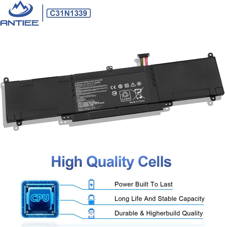ANTIEE Laptop Akku für 50Wh Asus C31N1339 ZenBook UX303 UX303L UX303L UX303LN TP300L UX303LB UX303LN