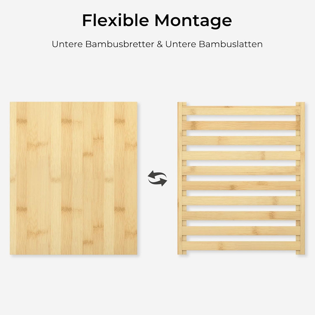 Dripex Beistelltische fürs Wohnzimmer, Standregal mit 4 Ablagen, Badezimmerregal, Bücherregal 40x30x