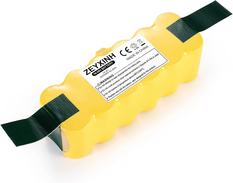 ZEYXINH 3000mAh 14.4V NI-Mh Ersatzakku Kompatibel für iRobot Roomba R3 500 600 700 800 Serie 510 520