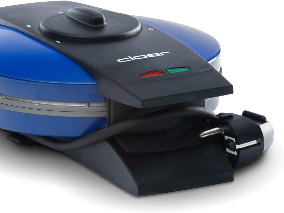 Cloer 2632 Hörncheneisen mit Ostfrieslandwappen für hauchdünne, knusprige Hörnchen, 750 W, Backfläch