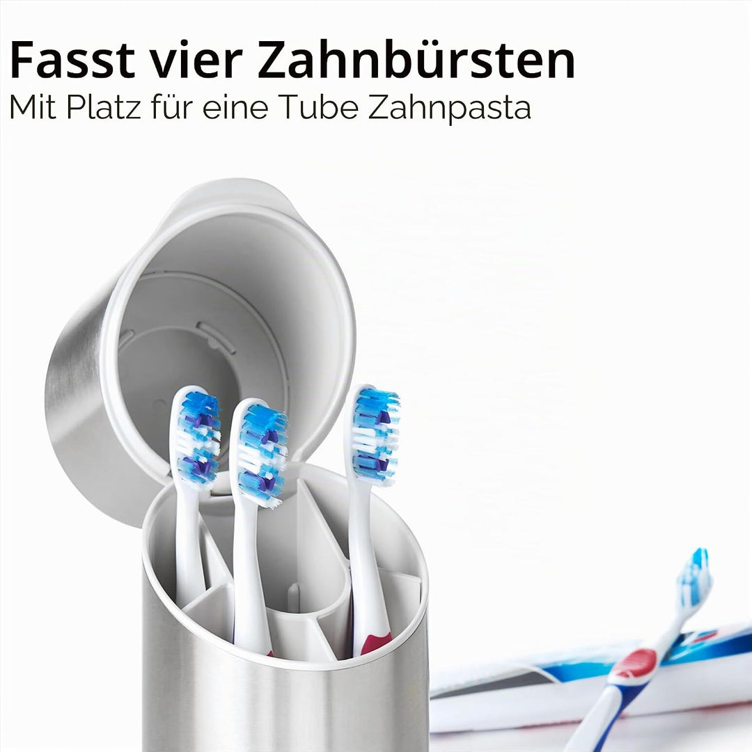 OXO Good Grips Zahnbürsten-Organizer aus Edelstahl, 24 cm 1 9.75 Inch, 1 9.75 Inch