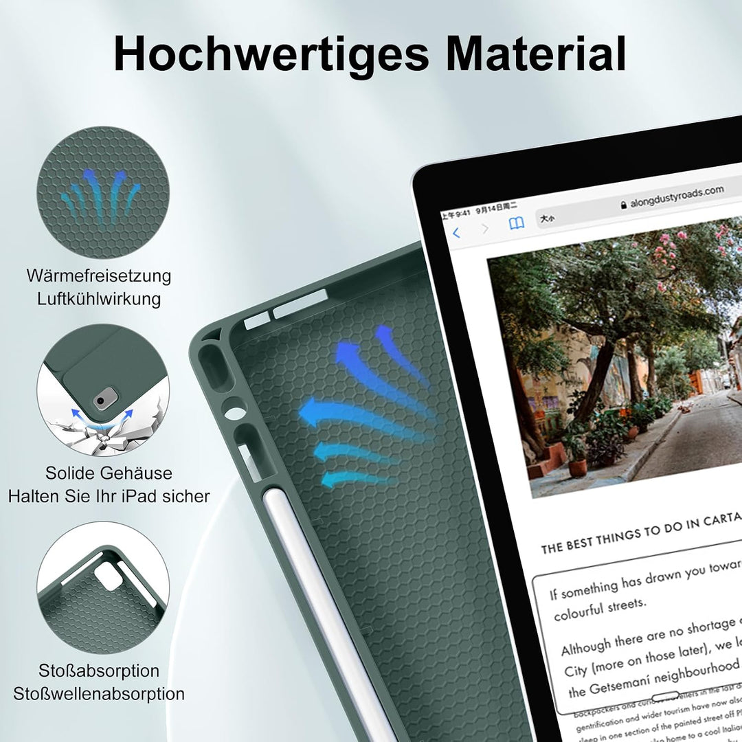 Tastatur Hülle für iPad 10.2 Zoll (9./8./7. Generation), für iPad Air 3rd / Pro 10.5, Magnetisch Abn