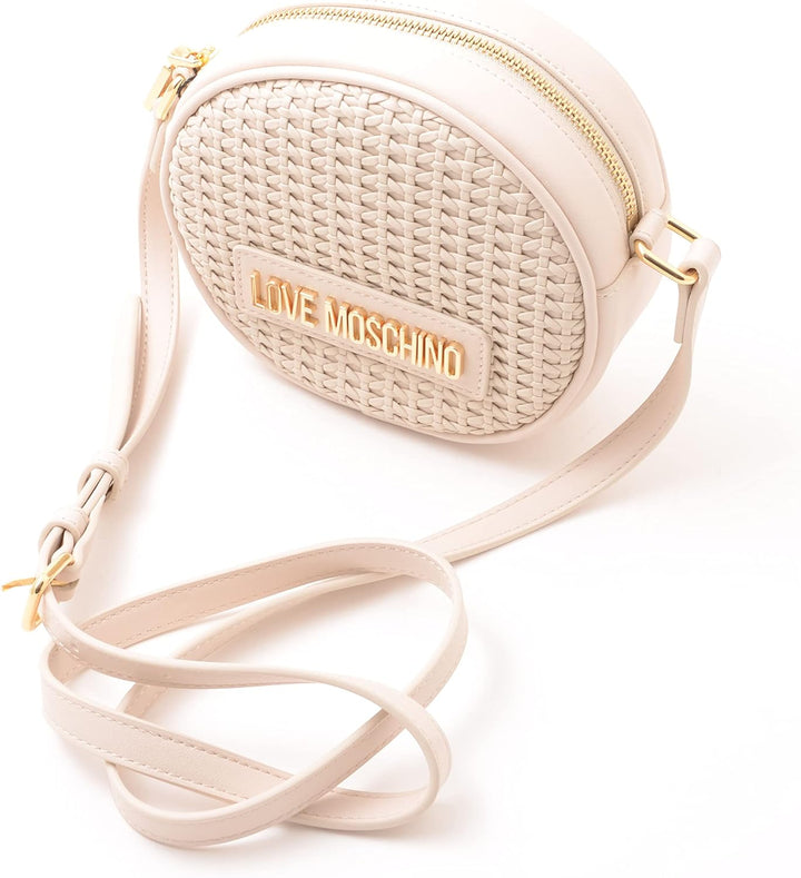 Love Moschino Women's Jc4321pp0gkz1 Shoulder Bag, 15X17X6 Elfenbein, Elfenbein
