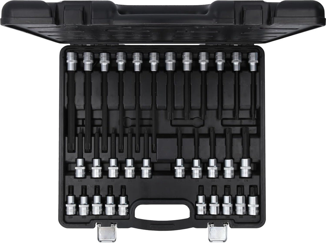 KS Tools 911.4550 EVOLUTION Series 1/2" Bit-Stecknuss-Satz für Torx® Schrauben, 32-tlg