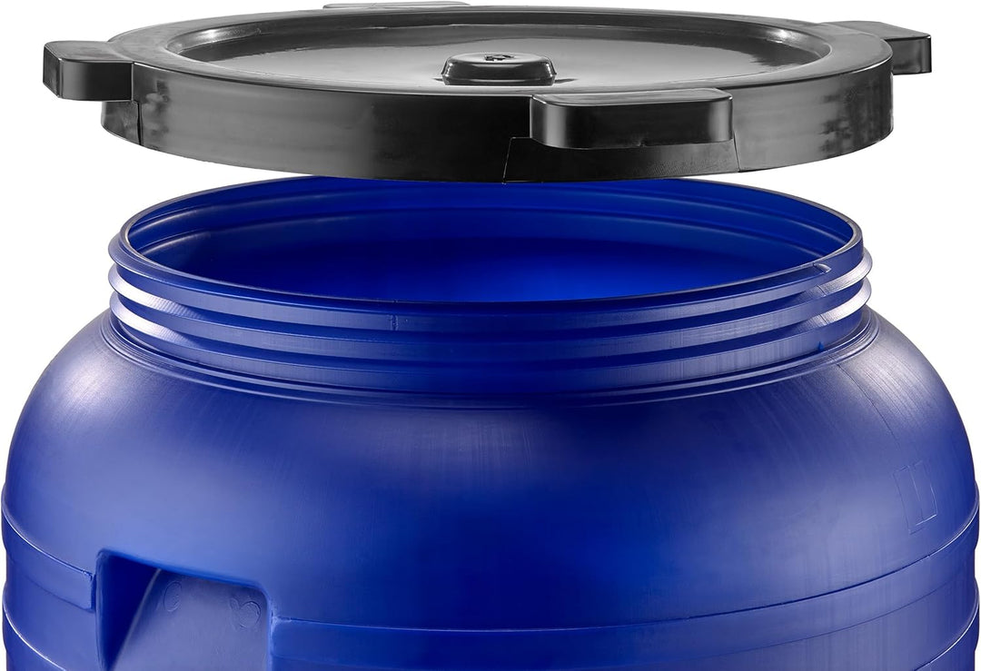 Sterk Plast B200F Fass Durchmesser 55 cm, Fassungsvermögen 200 Liter, Blau