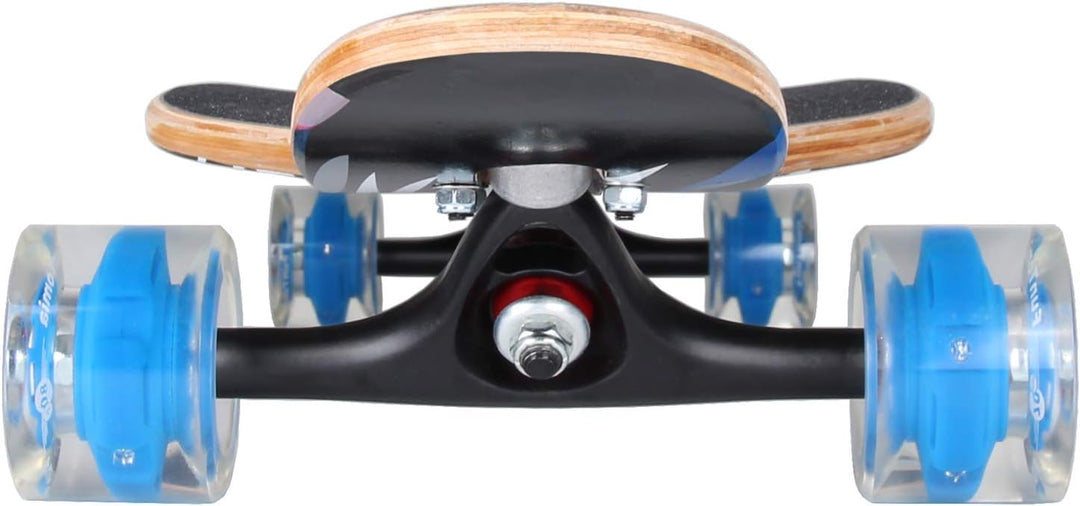 FunTomia Longboard mit 3 Flex Stufen Drop Through Cruiser Komplettboard Mach1 Speed Kugellager T-Too