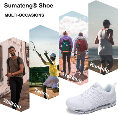 Sumateng Sneaker Damen Air Sportschuhe rutschfest Atmungsaktiv Laufschuhe Luftpolster Turnschuhe Lei