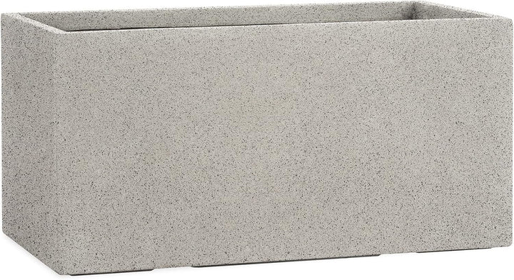 Pflanzwerk® Pflanzkübel TUB Granit Grau 45x100x45cm *Frostbeständiger Blumenkübel* *UV-Schutz* *Qual