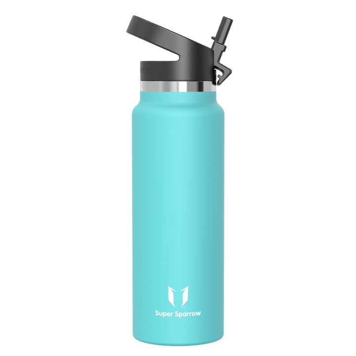 Super Sparrow Trinkflasche Edelstahl 1200ml - Breite Öffnung SwivelSip Thermosflasche - BPA-Frei The