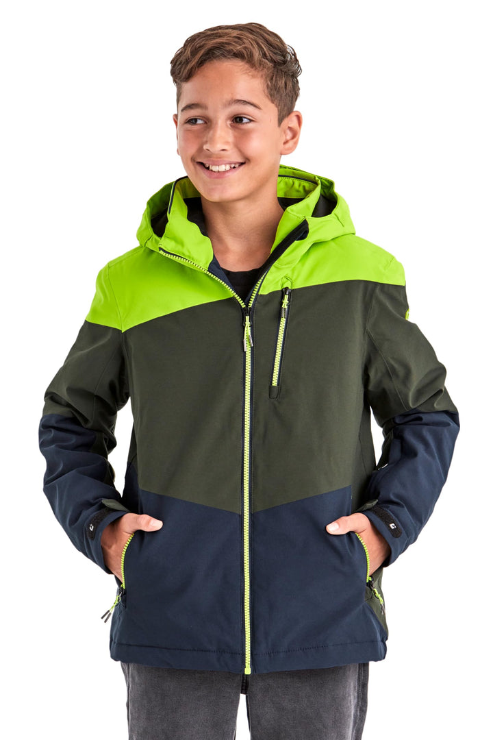 Killtec Jungen Ksw 161 Bys Ski Jckt Skijacke/Funktionsjacke mit Kapuze und Schneefang 128 apfel, 128