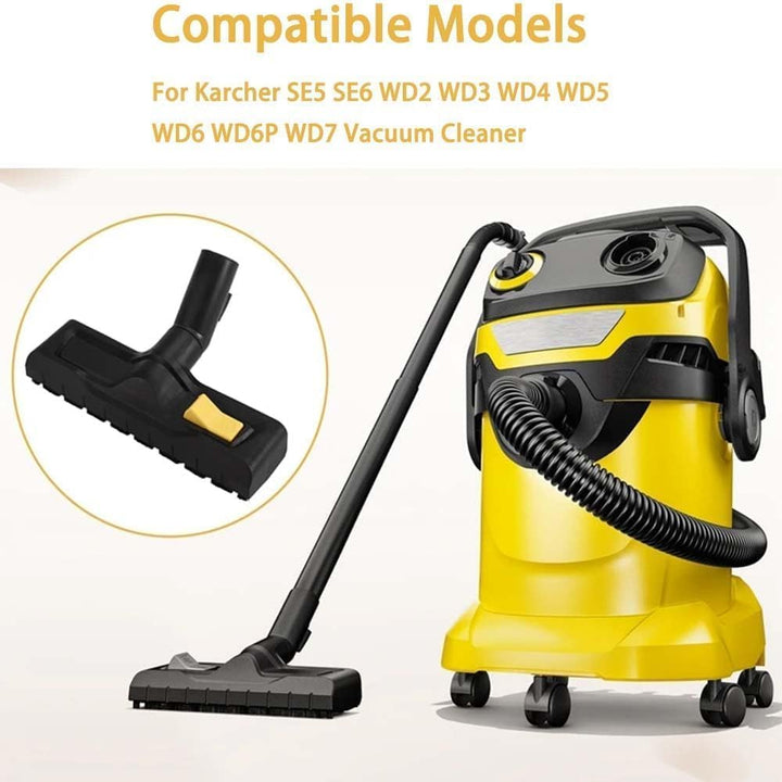 Bodendüse kompatibel mit Kärcher WD3 WD4 WD5 WD6 – 35mm Staubsauger Bodendüse Ersatz, Trockensaugdüs