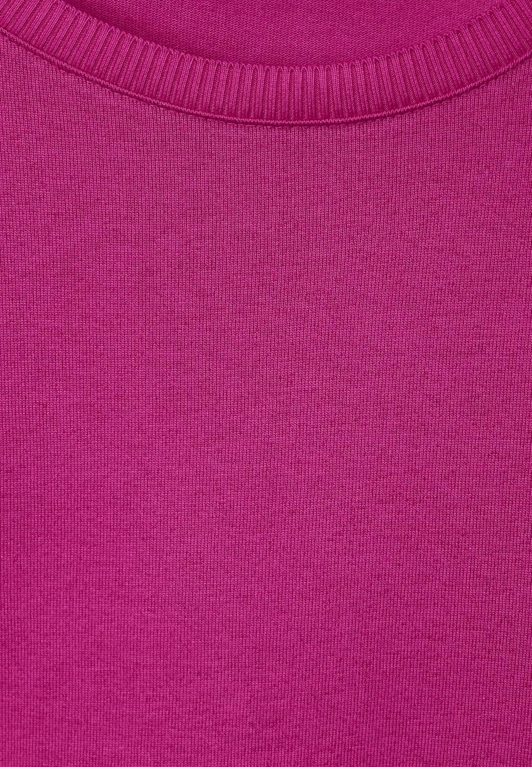 Street One Damen Langarmshirt 36 Bright Cozy Pink, 36 Bright Cozy Pink