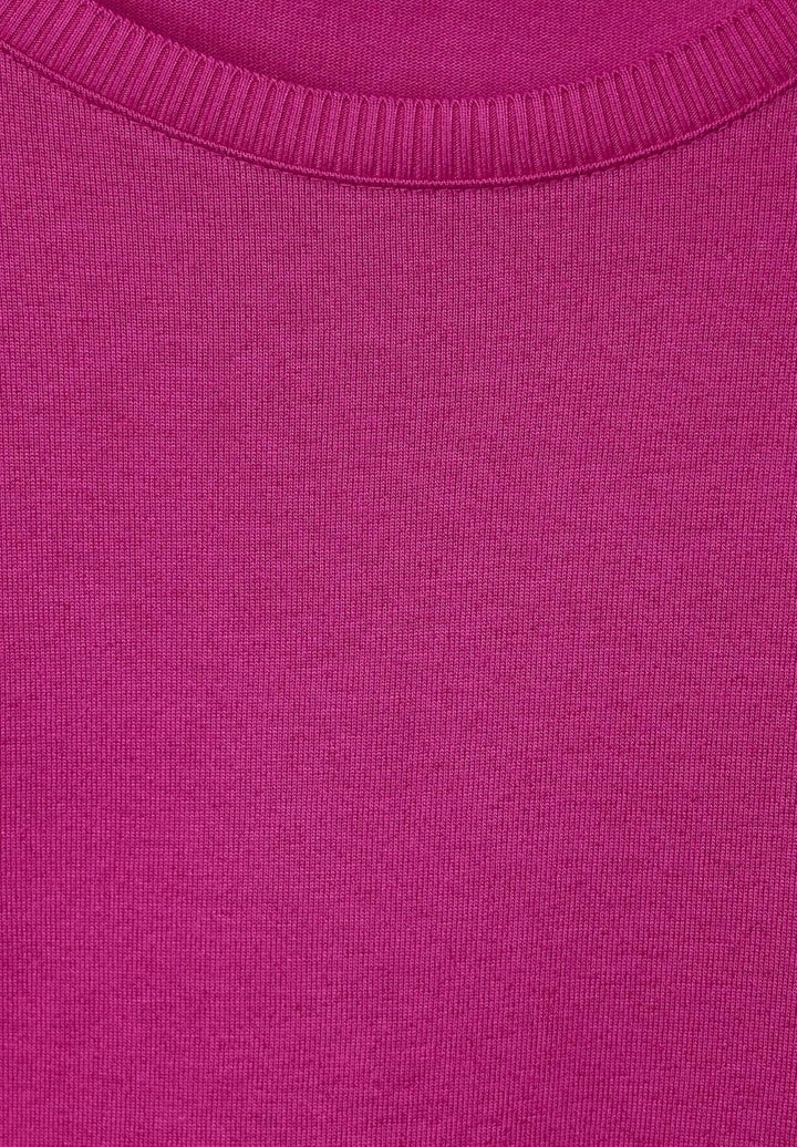 Street One Damen Langarmshirt 36 Bright Cozy Pink, 36 Bright Cozy Pink