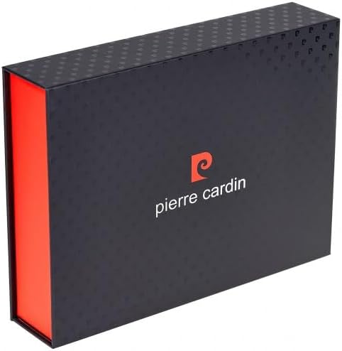 🎁Pierre Cardin Geschenk Gürtel und Geldbörse aus Leder (Gentleman Linie), Schwarz , 130 cm
