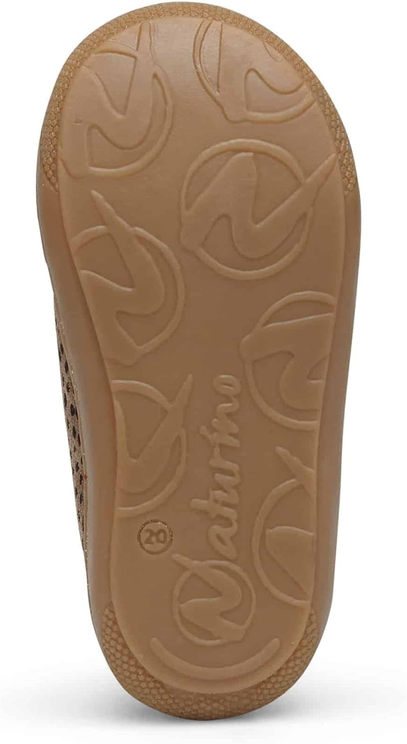 Naturino Lauflernschuhe aus Nappaleder 17 EU Braun, 17 EU Braun