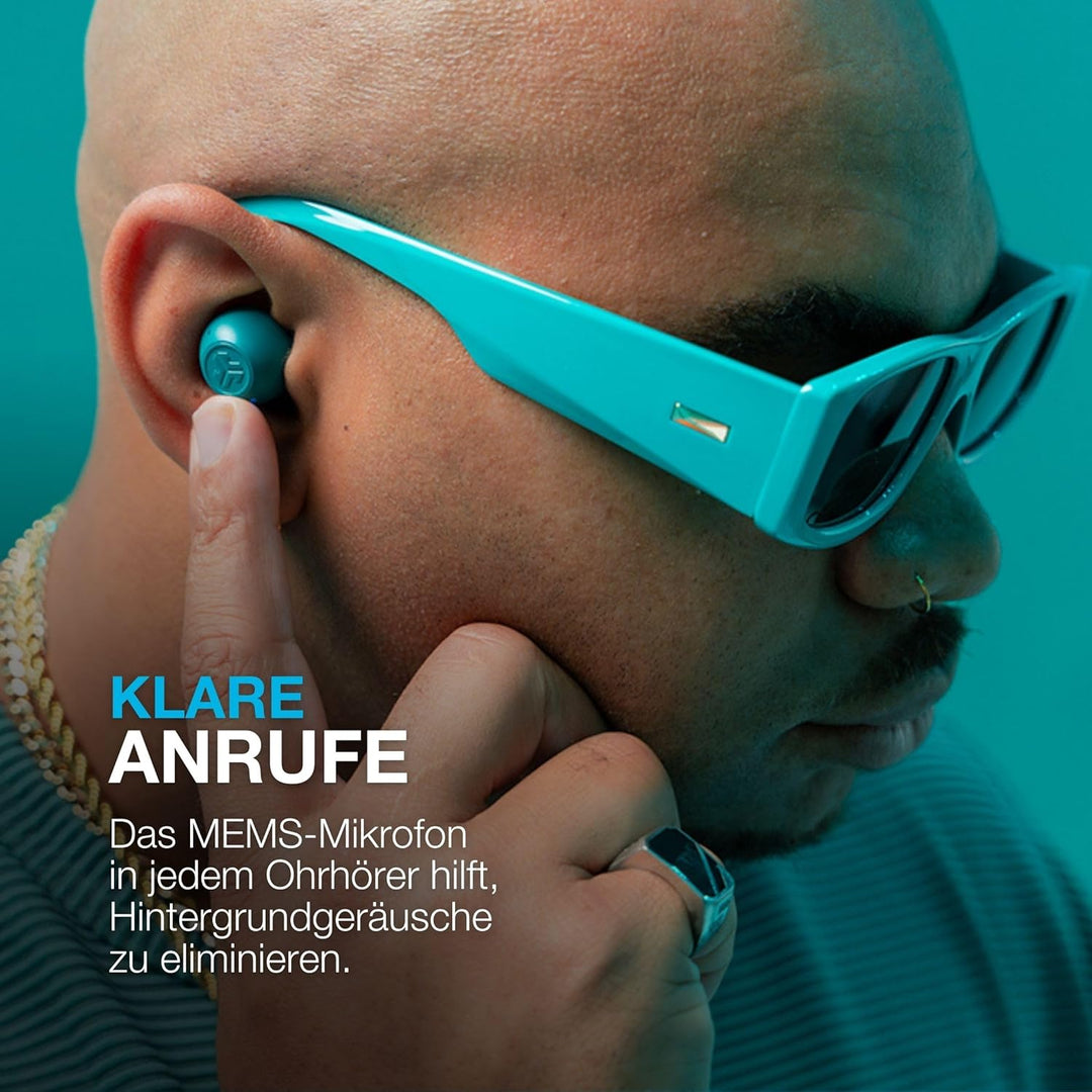 JLab Go Pop ANC In Ear Kopfhörer Bluetooth, Active Noise Cancelling kabellose Kopfhörer 24+ Std. Spi