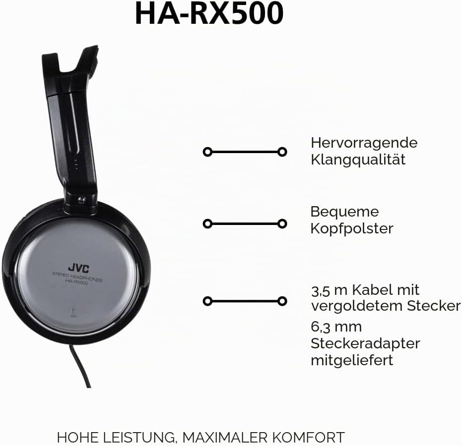 JVC HA-RX500 Dynamic-Sound Over-Ear-Kopfhörer