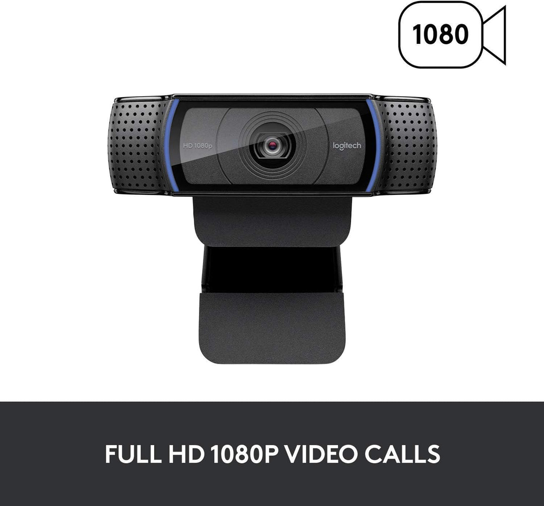 Logitech C920 Webcam 1920 x 1080 Pixel USB 2.0 Schwarz - Webcams (1920 x 1080 Pixel, 1080p,720p, H.2