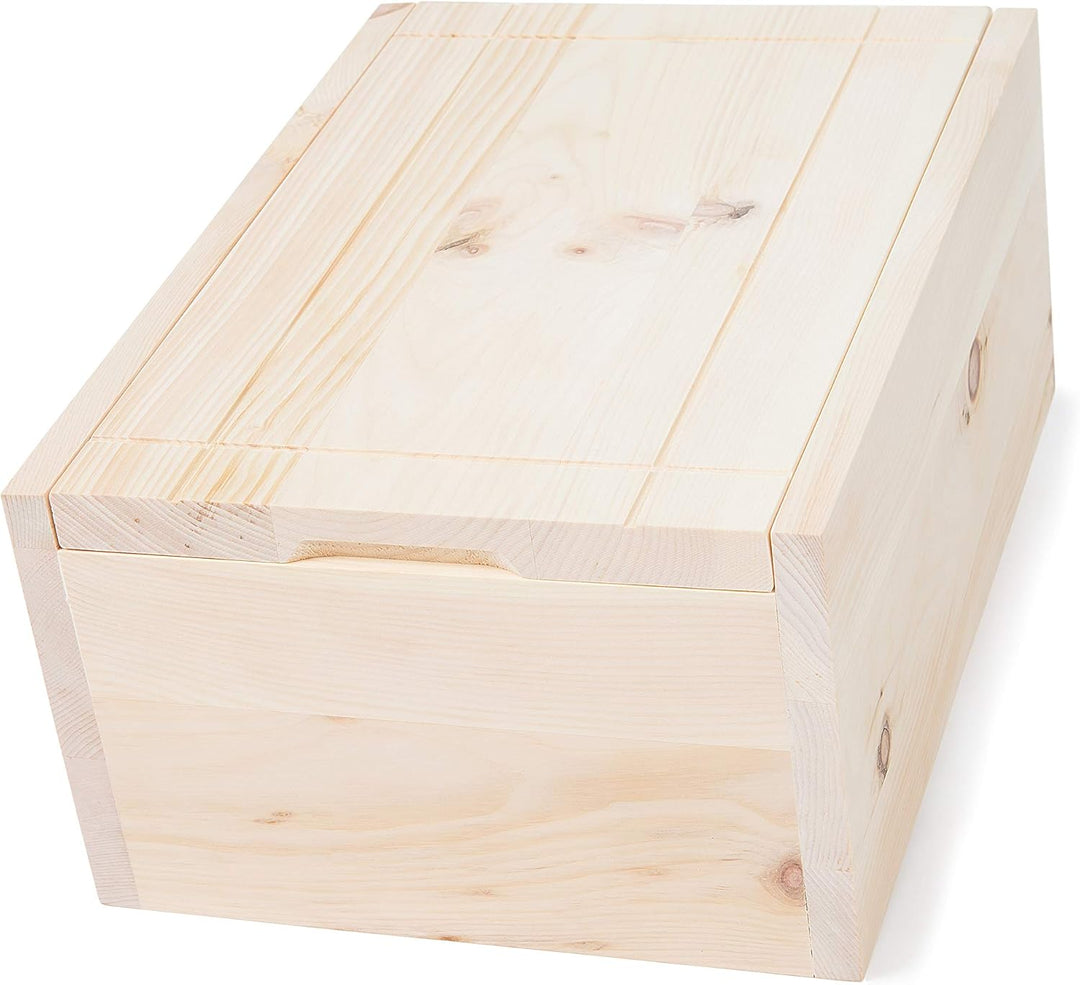 Zirbenbrotbox 35cm x 25cm x 16cm - aus hochwertigem Zirbenholz - handgefertigt in Österreich Standar