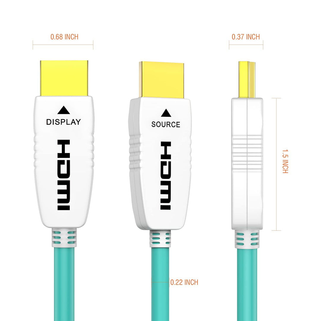 RUIPRO HDMI 2.1 Glasfaserkabel 10M, 48 Gbit/s, 8K@60Hz, 4K@120Hz, Dynamic HDR, eARC, Dolby, HDCP 2.2