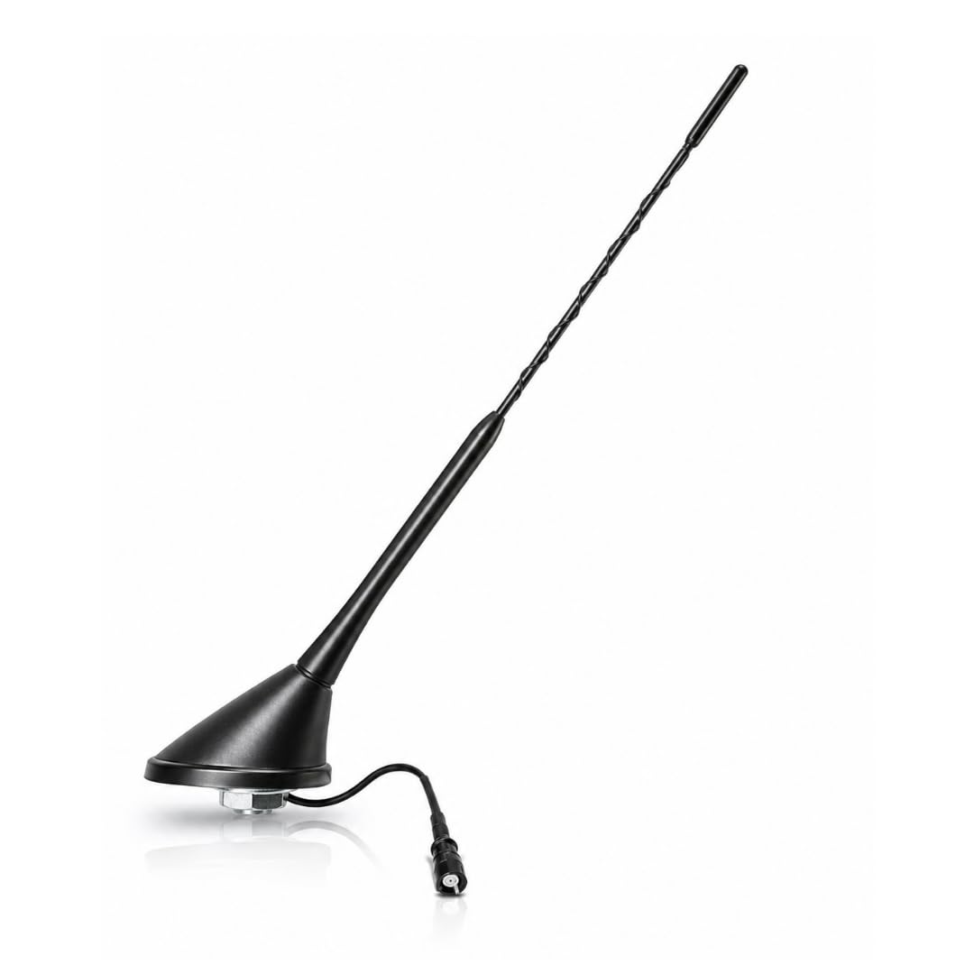 Audioproject A280 - Autoantenne 28cm Raku 2 + Verstärker - kompatibel für VW Golf 4 5 6 7 Passat Lup