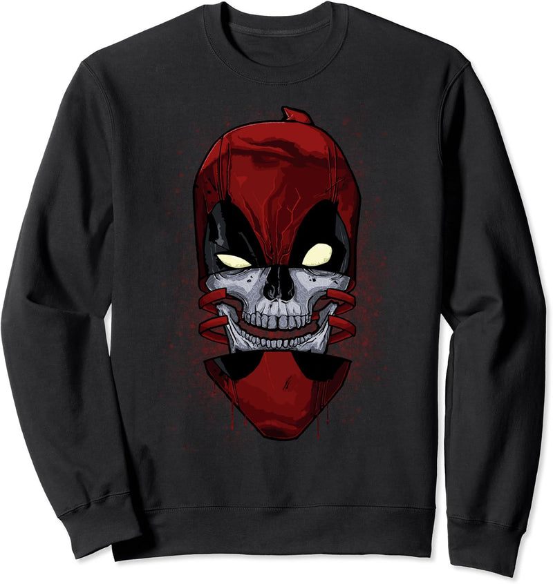 Marvel Deadpool Skull Splatter Sweatshirt
