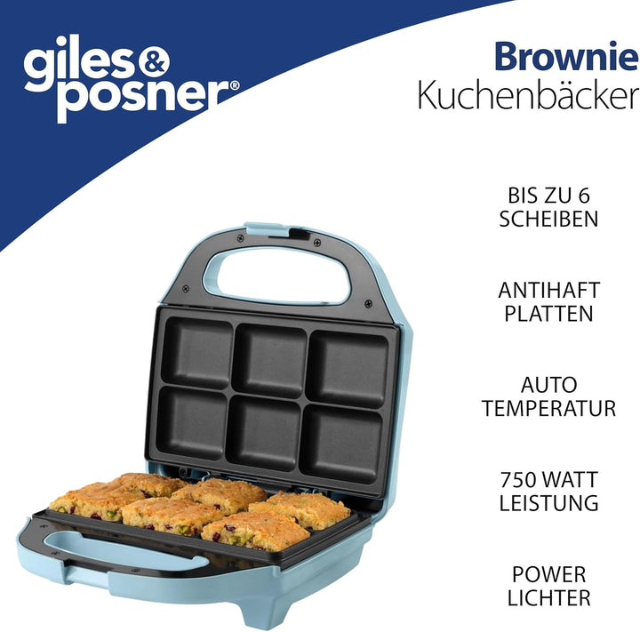Giles & Posner Kuchenmacher – Brownie Maschine, Kuchenscheiben, Flapjacks, Blondies, Antihaftplatten