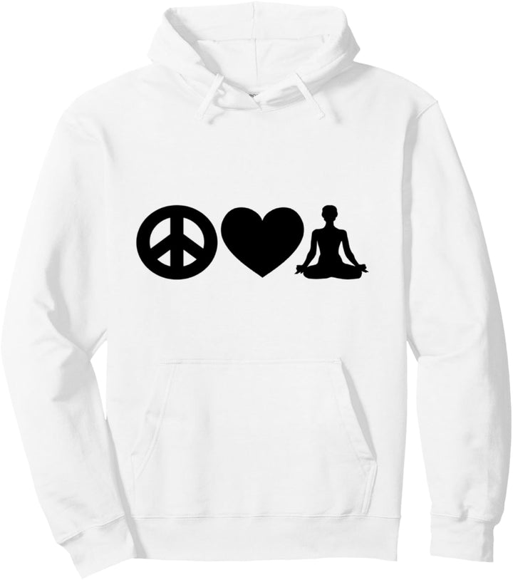 Frieden Liebe Meditation Yoga Namaste Om Pullover Hoodie