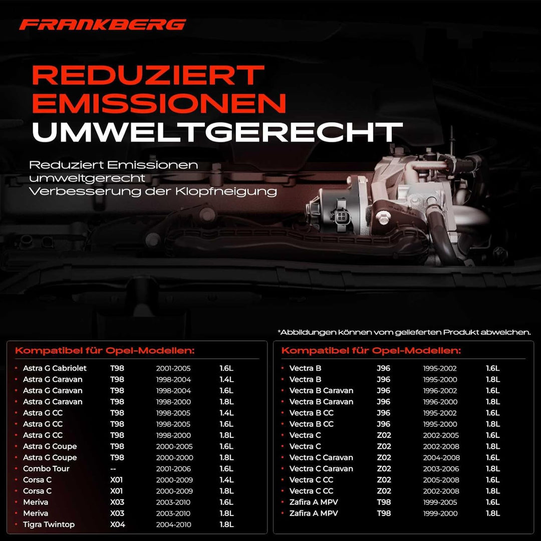 AGR-Ventil Kühler Abgasrückführung für Astra G Combo Corsa C Meriva Tigra Twintop Vectra B C Zafira