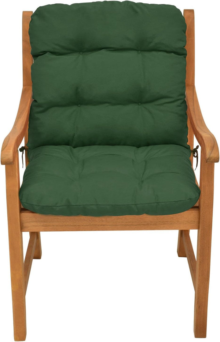 Beautissu 4er Set Niedriglehner Auflagen Set Flair NL Stuhlauflage 100x50x8cm Sitzkissen Niederlehne